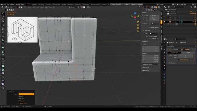 Моделирование под Subdivision Surface #4