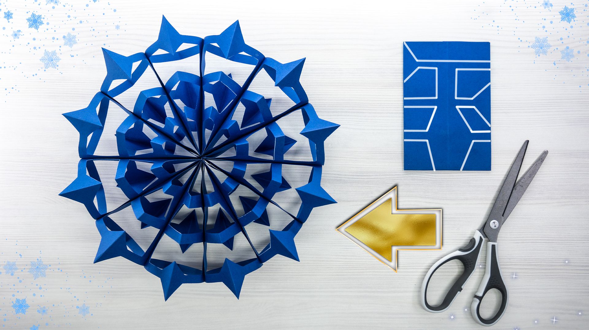 Неожиданный дизайн снежинки из бумаги, который выглядит невероятно смотреть онлайн