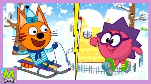 Три Кота против Смешариков.Игры на Зимние Каникулы.Кто Лучше в Мультик Игре