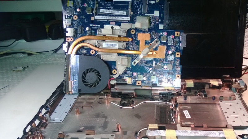 Ремонт ноутбука Acer E5-551G: замена термопасты и разборка