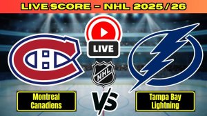 Монреаль — Тампа-Бэй NHL сезон 25/26 | 10.12.2025 Прямая трансляция