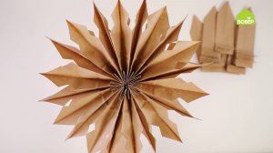 Как сделать снежинки. Декоративные звёзды из бумажных пакетов. Новый год 2026. ИДЕИ ДЛЯ ТВОРЧЕСТВА!
