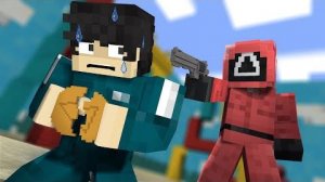 Выживание в игре "Игра в кальмара" часть 2 - Анимация для Майнкрафта