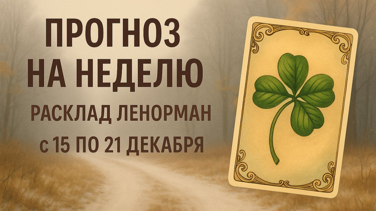 ✨ ПРОГНОЗ ЛЕНОРМАН ✨ ГЛАВНЫЕ СМЫСЛЫ НЕДЕЛИ 15–21 ДЕКАБРЯ ✨ПЕРЕМЕНЫ, СИГНАЛЫ И КЛЮЧЕВОЙ ВЕКТОР