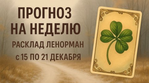 ✨ ПРОГНОЗ ЛЕНОРМАН ✨ ГЛАВНЫЕ СМЫСЛЫ НЕДЕЛИ 15–21 ДЕКАБРЯ ✨ПЕРЕМЕНЫ, СИГНАЛЫ И КЛЮЧЕВОЙ ВЕКТОР