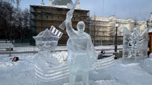 Фестиваль ледовых скульптур «КроншЛёд» (2025) снятый на камеру.