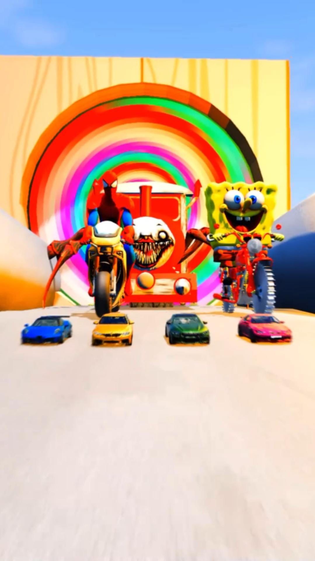 Тачки против поездов  | BeamNG.drive