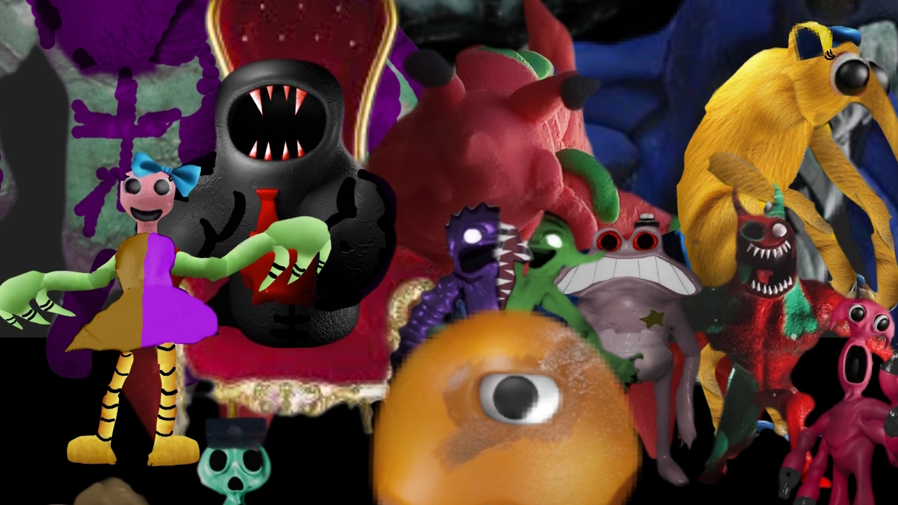 Всё прохождение фанатской версии игры "Детский сад банбана 8 анти дьявол "