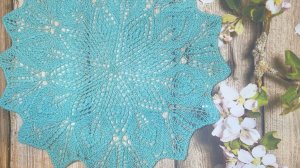 Салфетка "Цветочная Симфония" Спицами — Пошаговый Мастер-Класс для Начинающих