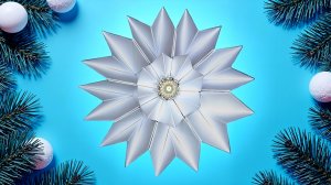 Как сделать снежинку из бумаги ❄️ Поделки на Новый год