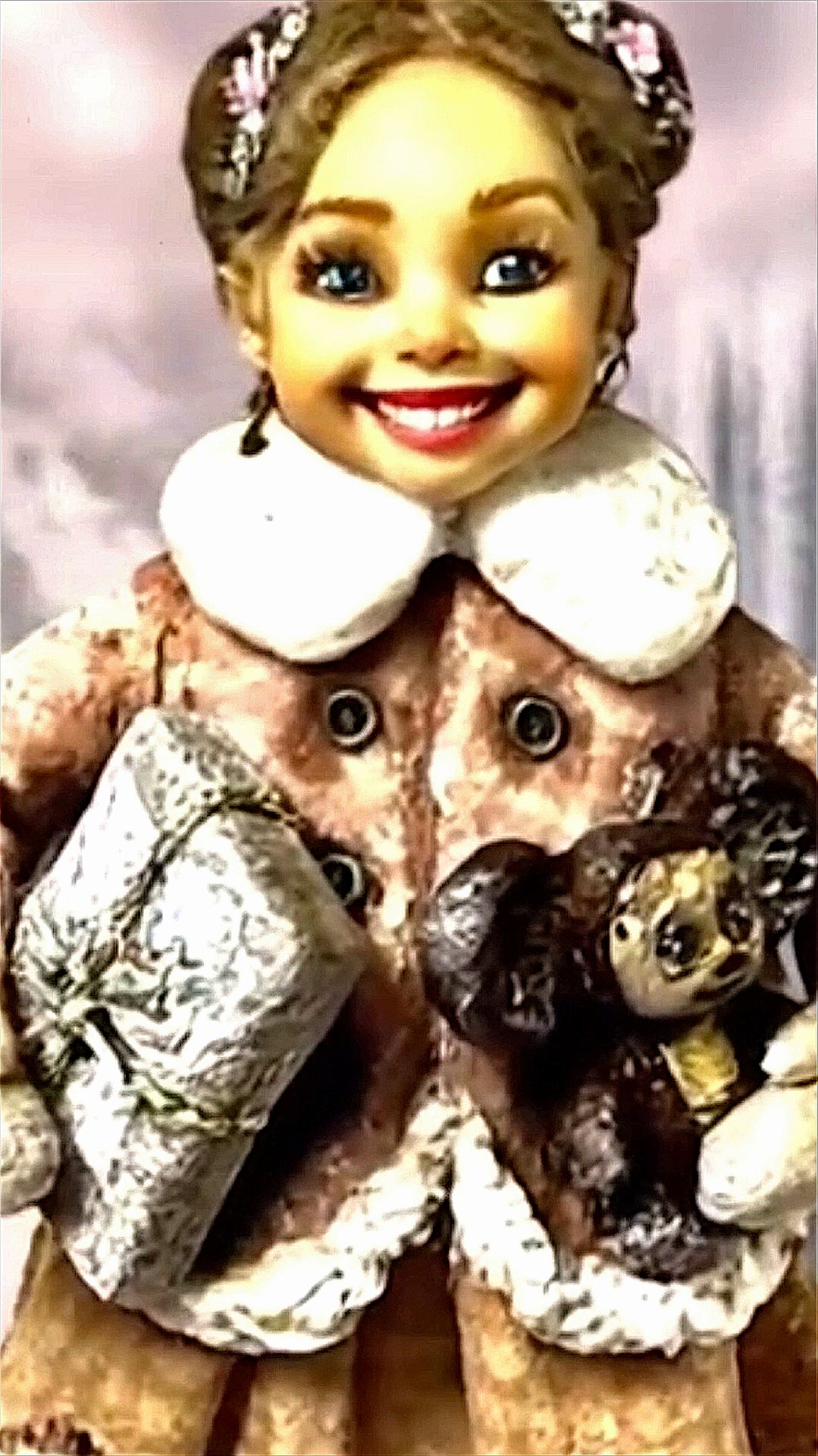 Девочка c подарками. Ёлочная игрушка. DIY. смотреть онлайн