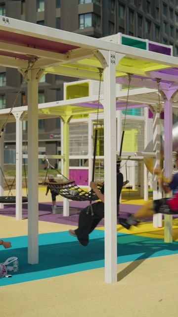 Детская площадка "Кубики" ЖК ALIYA, г.Москва