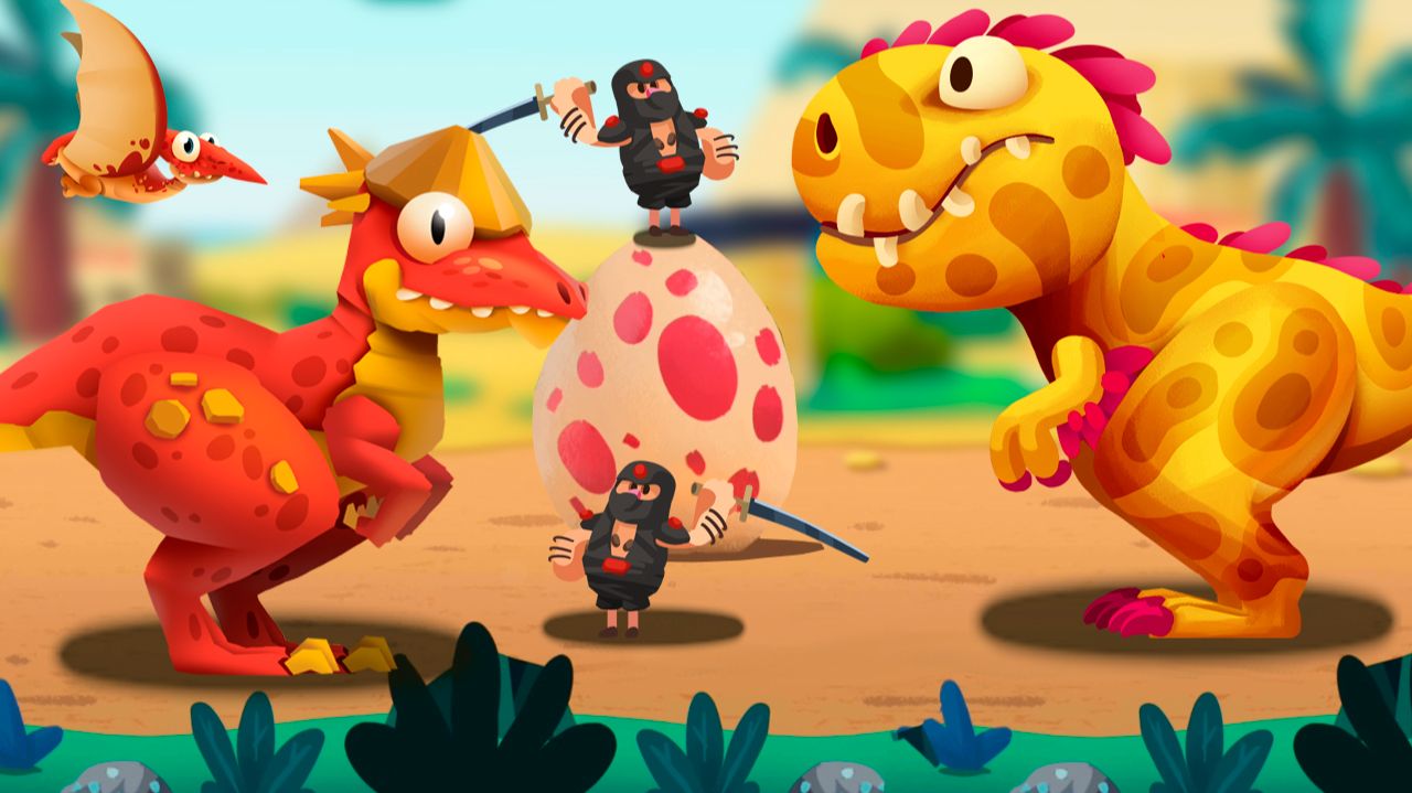 Дино Беш 2 атака троглодитов динозавры прохождение игра андроид #14 смотреть онлайн