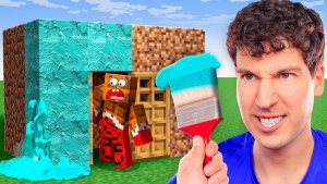 😂 Я ЗАКРАСИЛ ДОМ ЛЁНИ! ОН В ШОКЕ! МАЙНКРАФТ!