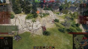 Бой на 3 отметки MBT - B 14000к Дамага Мир танков