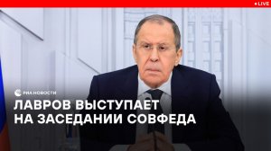 Лавров на заседании Совета Федерации