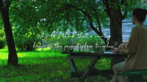 Why do I think that a country house is the perfect place to relax?