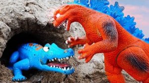 Маленький крокодил - помощница озорного Годзиллы - игрушка для детей