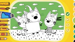 Edujoy Три Кота Раскраски И Конкурсы Учим Цвета Игра 2025