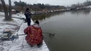 Основной водоём.Форель на резину