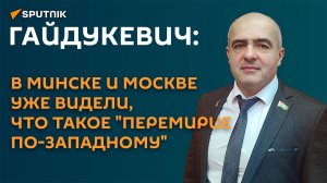 Гайдукевич: в Минске и Москве уже видели, что такое "перемирие по-западному"