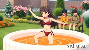 Их  любимая купальщица