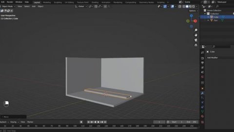 Моделирование комнаты в блендер