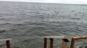 Анапа. Пасмурно перед дождëм. Пляж Высокий берег 10 декабря 2025. 15.30