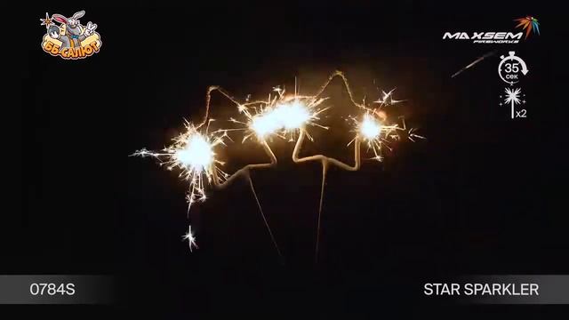Бенгальские свечи фигурные 0784S Звезда / STAR SPARKLER