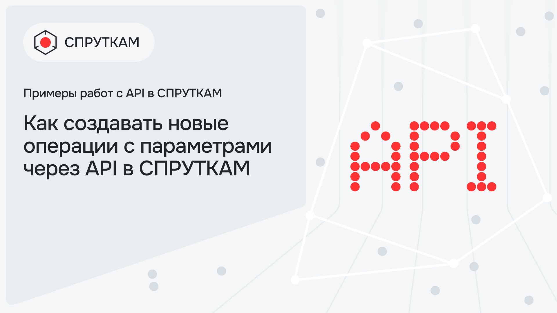 Как создавать новые операции с параметрами через API в СПРУТКАМ