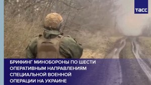 Брифинг Минобороны по шести оперативным направлениям специальной военной операции на Украине