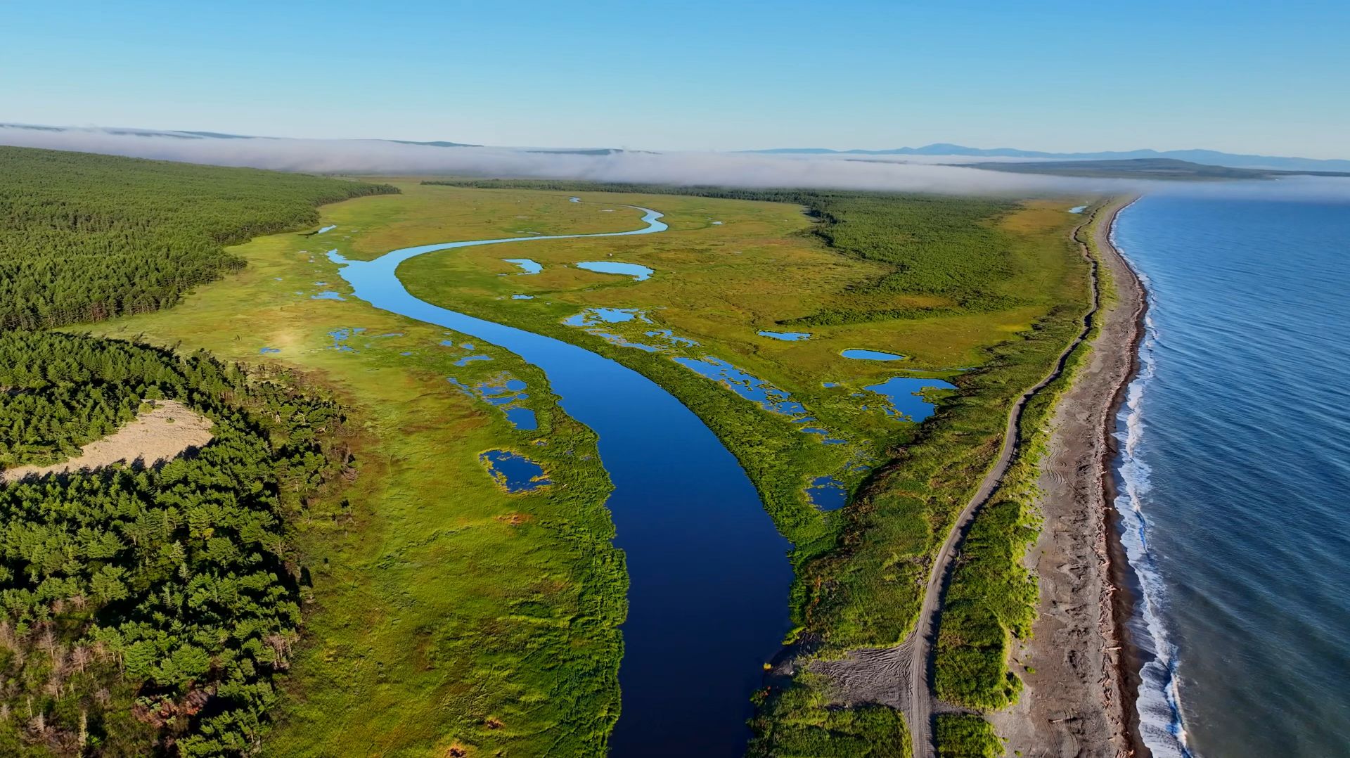 22 день путешествия на каяке по Охотскому морю 27 день в общем прибытие на 40 стан