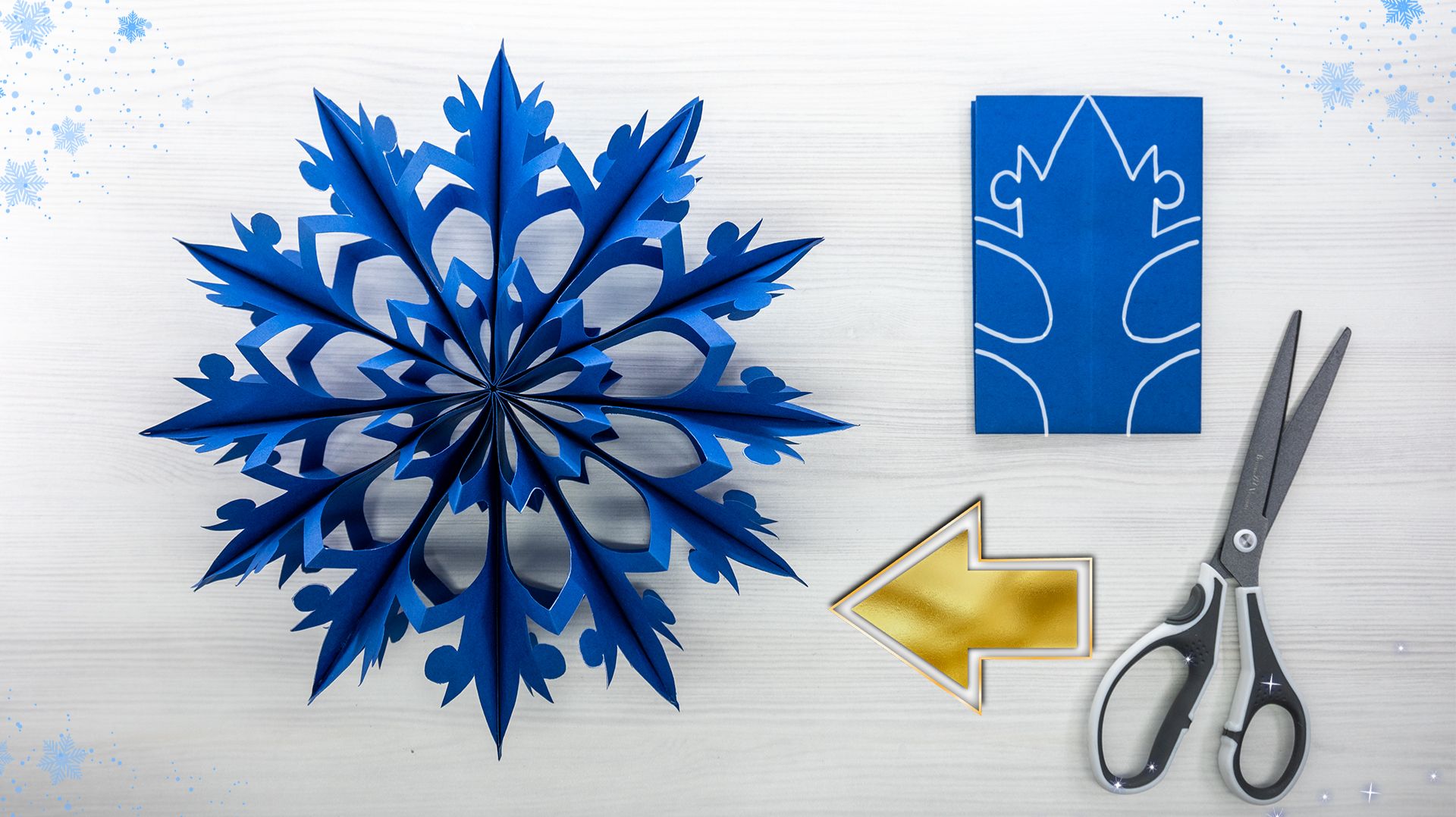 Простой урок по созданию 3D-снежинки, которая выглядит совершенно волшебно смотреть онлайн