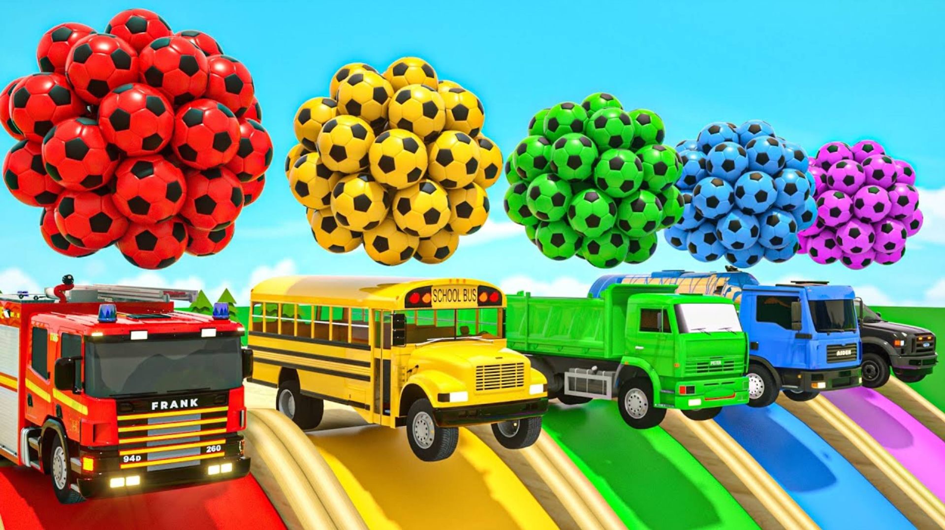 Мультики про машинки про животных про цвета про животных песенки для малышей мультфильмы для детей