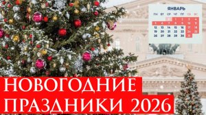 Новогодние Праздники 2026 как отдыхаем в Январе?
