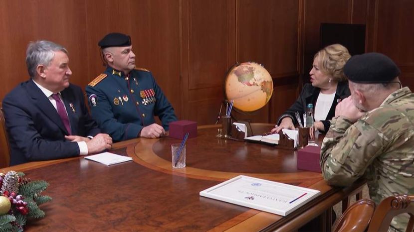 Матвиенко встретилась с проникшими в тыл ВСУ по трубопроводу офицерами России