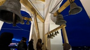 Олеся Шубина, колокольный звон. Колокольня Троицкого собора Псковского кремля, 9.01.2025