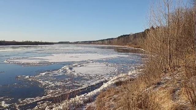 Шуга на Вятке перед ледоставом. Завораживающее зрелище. 08.12.2025 года.