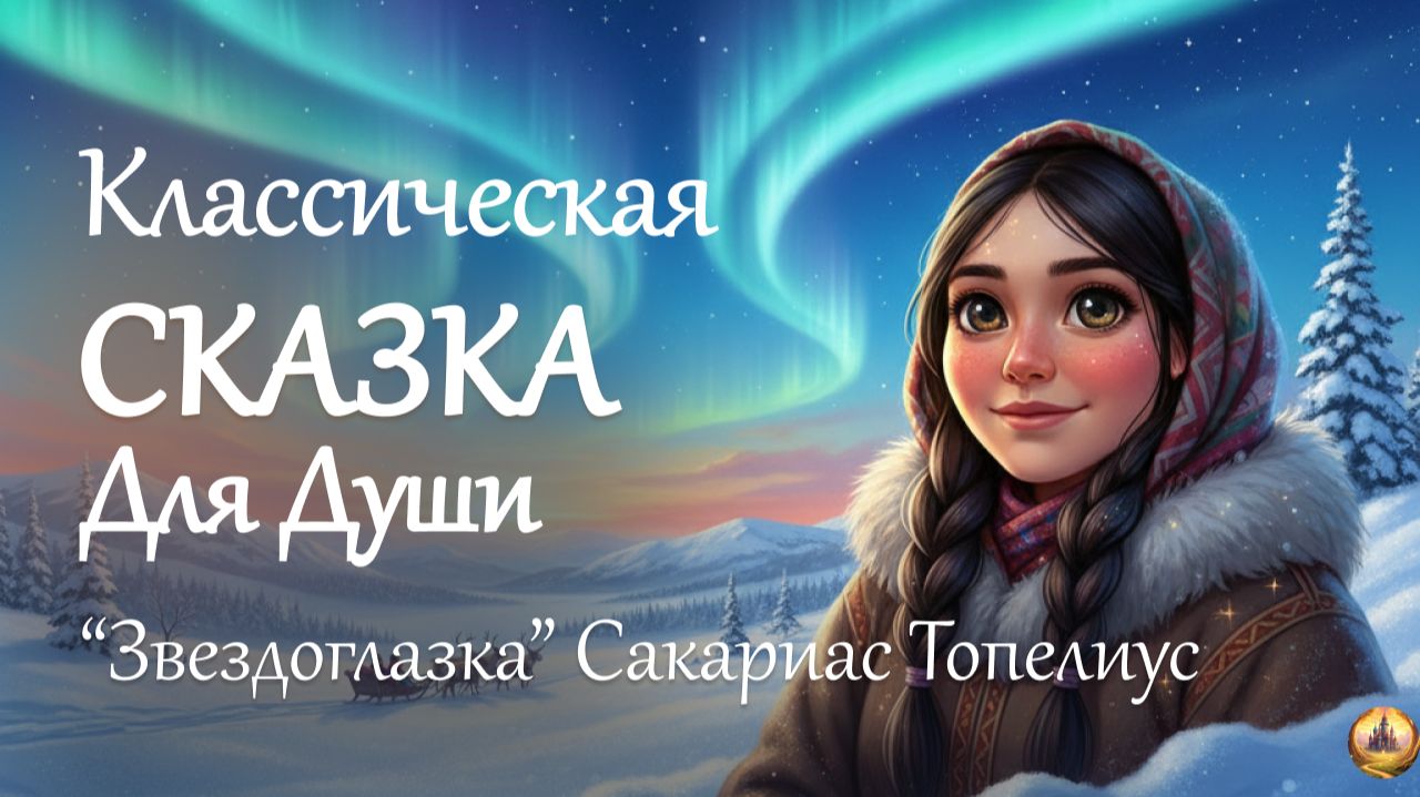 Суровая зимняя СКАЗКА НА НОЧЬ "Звездоглазка" Сакариас Топелиус и ЗВУКИ КАМИНА смотреть онлайн