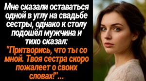 Жизненные Истории/Мне сказали сидеть одной в углу на свадьбе сестры, но к столу подошёл мужчина и ше
