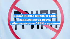 В Забайкалье школы и сады закрыли из-за роста заболеваемости ОРВИ и гриппом