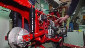 (9.12.2025) Энтузиасты Комсомольска восстановили пожарный мотоцикл советских времён