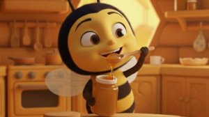 Пчёлка Жужа и мёд. Песня для детей.