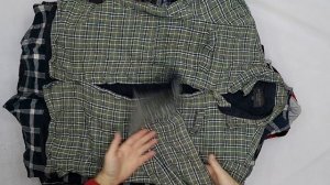 40726 Рубашки мужские фланель на мех подкладе, 9пак, camicie flanele imbotito 1/2, секонд (extra) оп