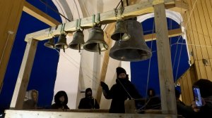 Алла Рожкова, колокольный звон. Колокольня Троицкого собора Псковского кремля, 9.01.2025