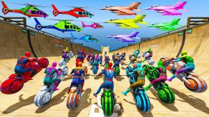 ГОНОЧНАЯ ТРАССА С ПРЕПЯТСТВИЯМИ ДЛЯ СУПЕРГЕРОЕВ 🎢 ЧЕЛОВЕК ПАУК ПРОТИВ БЭТМЕНА И ХАЛКА №11