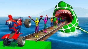 ГОНОЧНАЯ ТРАССА С ПРЕПЯТСТВИЯМИ ДЛЯ СУПЕРГЕРОЕВ 🎢 ЧЕЛОВЕК ПАУК ПРОТИВ БЭТМЕНА И ХАЛКА №5