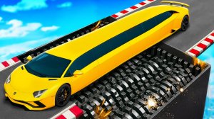 СМОЖЕТ ЛИ ЛАМБА ПРОЕХАТЬ ГИГАНТСКУЮ ДРОБИЛКУ В ГТА 5? ЭКСПЕРИМЕНТЫ GTA 5!