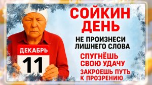 11 декабря - Сойкин День. Что нельзя делать 11 декабря? Народные Традиции и Приметы Дня.