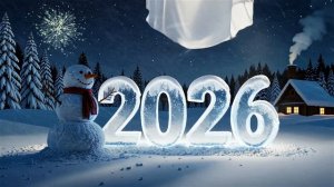 футаж - Новогодняя видео заставка 2026